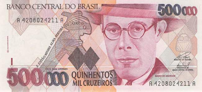 500000 Cruzeiros 1990